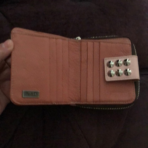 Be&d Pink Leather Studded Zip Around Wallet 💕 - Picture 6 of 8